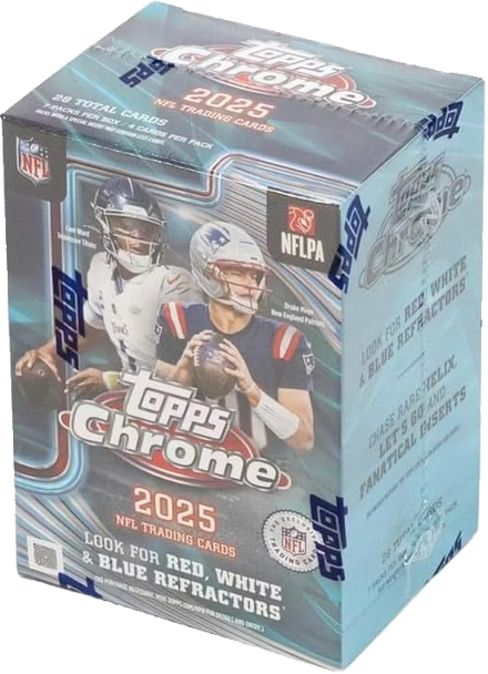 2025 Topps Chrome Football Blaster Box