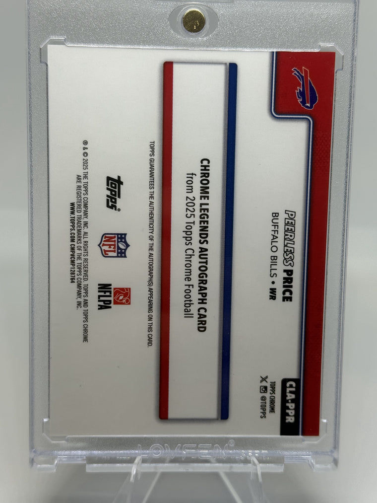 2025 Topps Chrome #CLA-PPR Peerless Price Chrome Legends Autographs /25 back