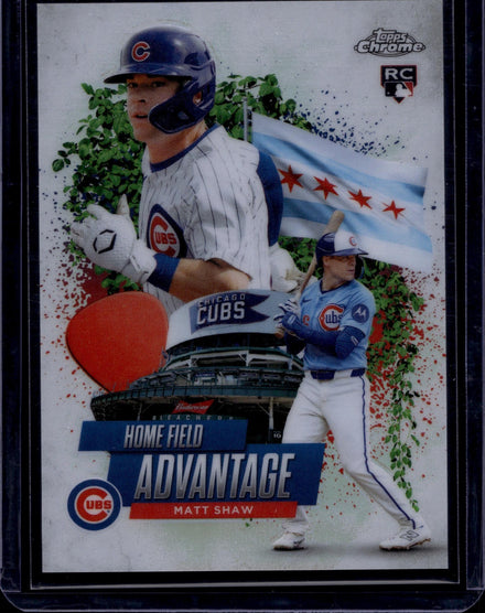 2025 Topps Update #HA-44 Matt Shaw Homefield Advantage