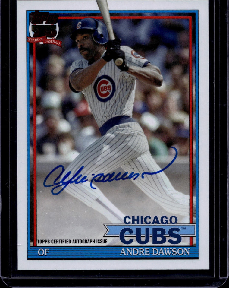 2026 Topps Andre Dawson 1991 Topps Baseball 35th Anniversary Autographs front