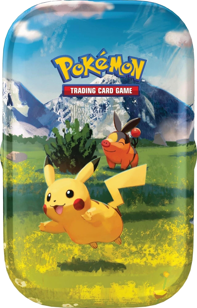 Pokémon Mega Evolution: Ascended Heroes Mini Tin (Pikachu & Tepig) front