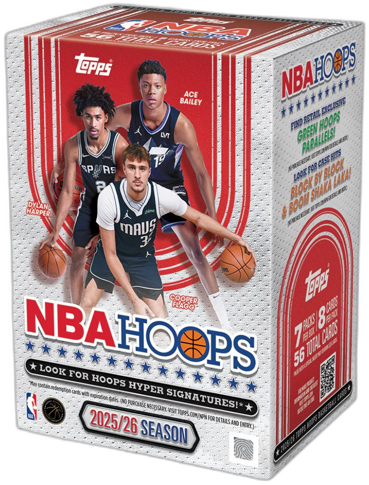 2025-26 NBA Hoops Basketball Blaster Box front