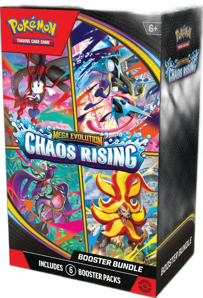 Pokémon Mega Evolution: Chaos Rising Booster Bundle front