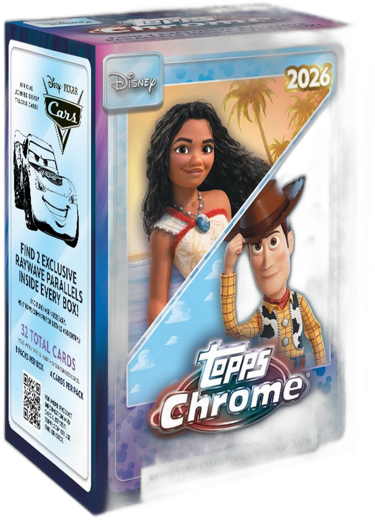 2026 Topps Chrome Disney Blaster Box front