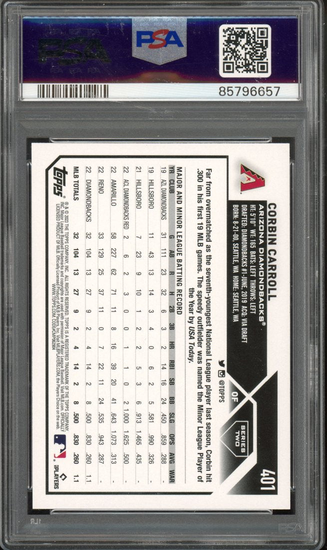 2023 Topps Series Two Corbin Carroll #401 back