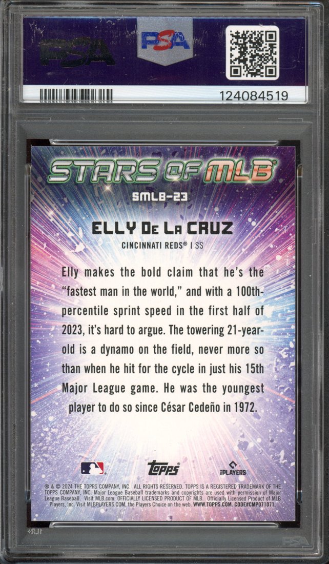 2024 Topps Stars of MLB Elly De La Cruz #SMLB-23 back