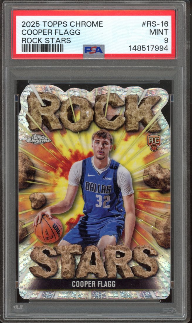 2025 Topps Chrome Rock Stars Cooper Flagg #RS-16 front
