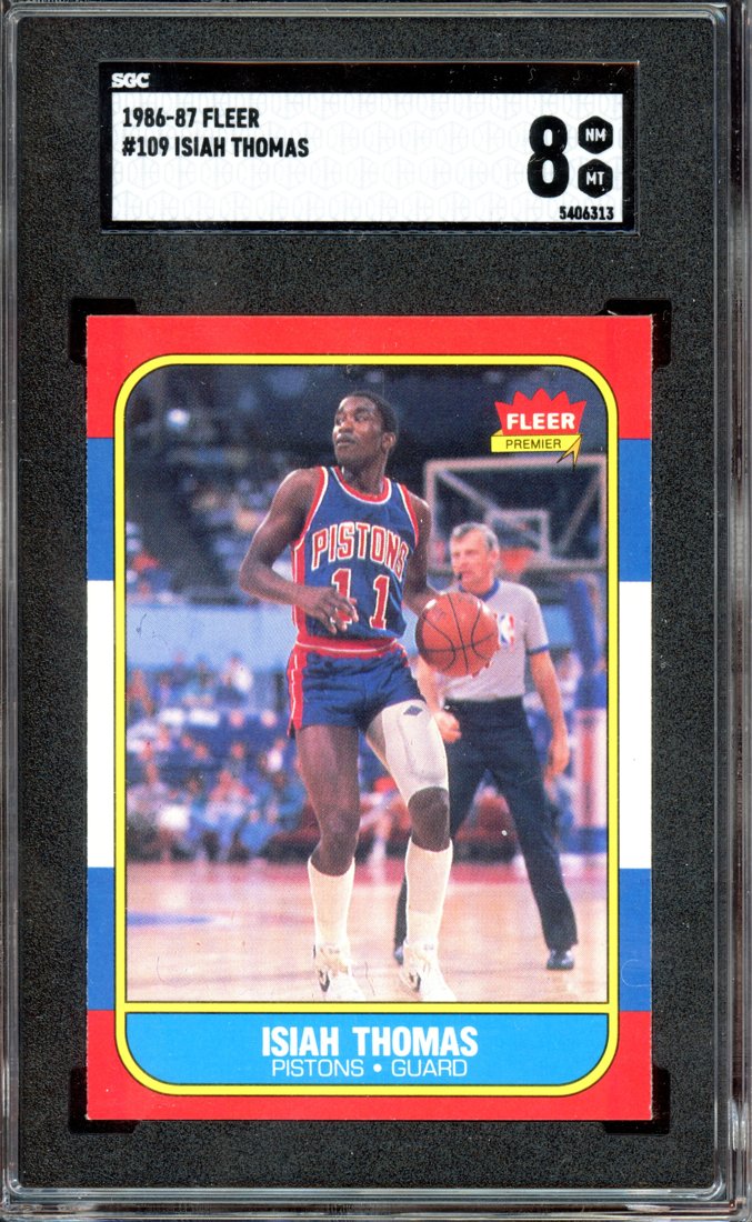 1986 Fleer Isiah Thomas #109 front