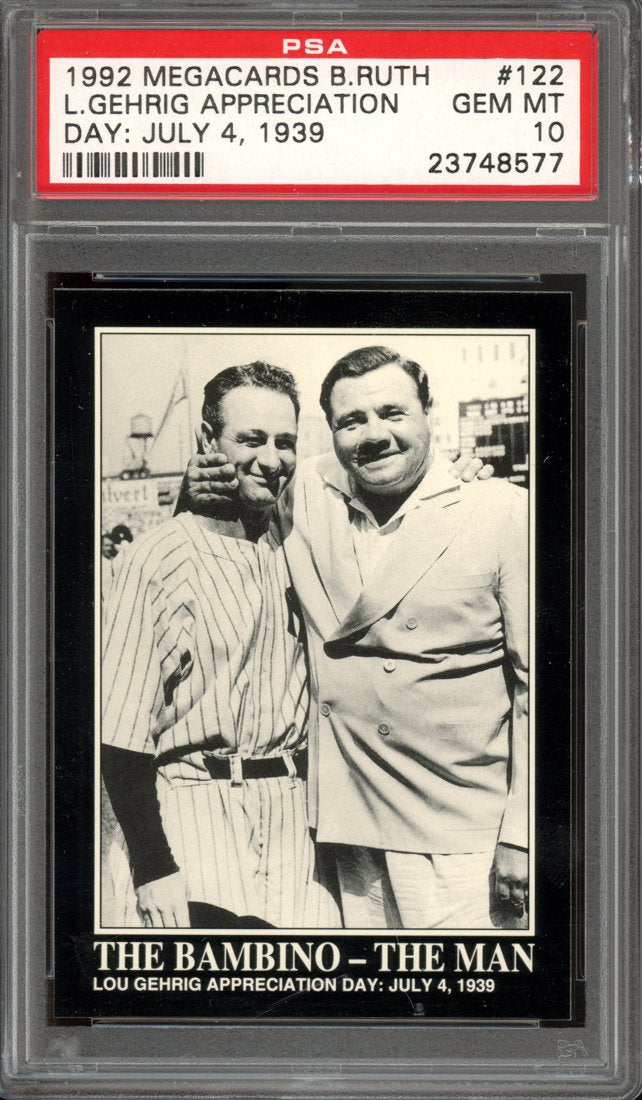 1992 Megacards Babe Ruth Babe Ruth / Lou Gehrig #122 front