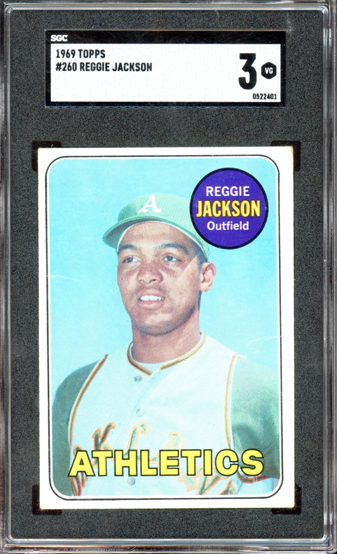 1969 Topps Reggie Jackson #260 front