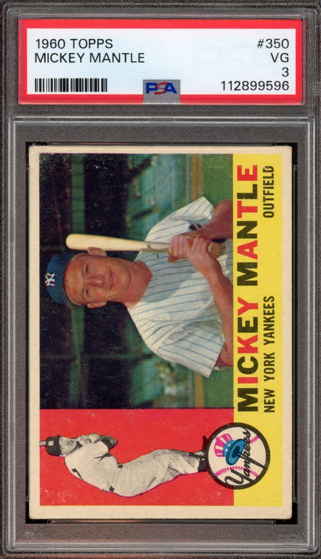 1960 Topps Mickey Mantle #350 front