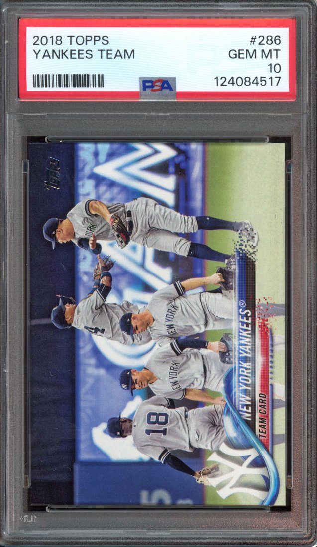 2018 Topps Series 1 New York Yankees Team #286 front