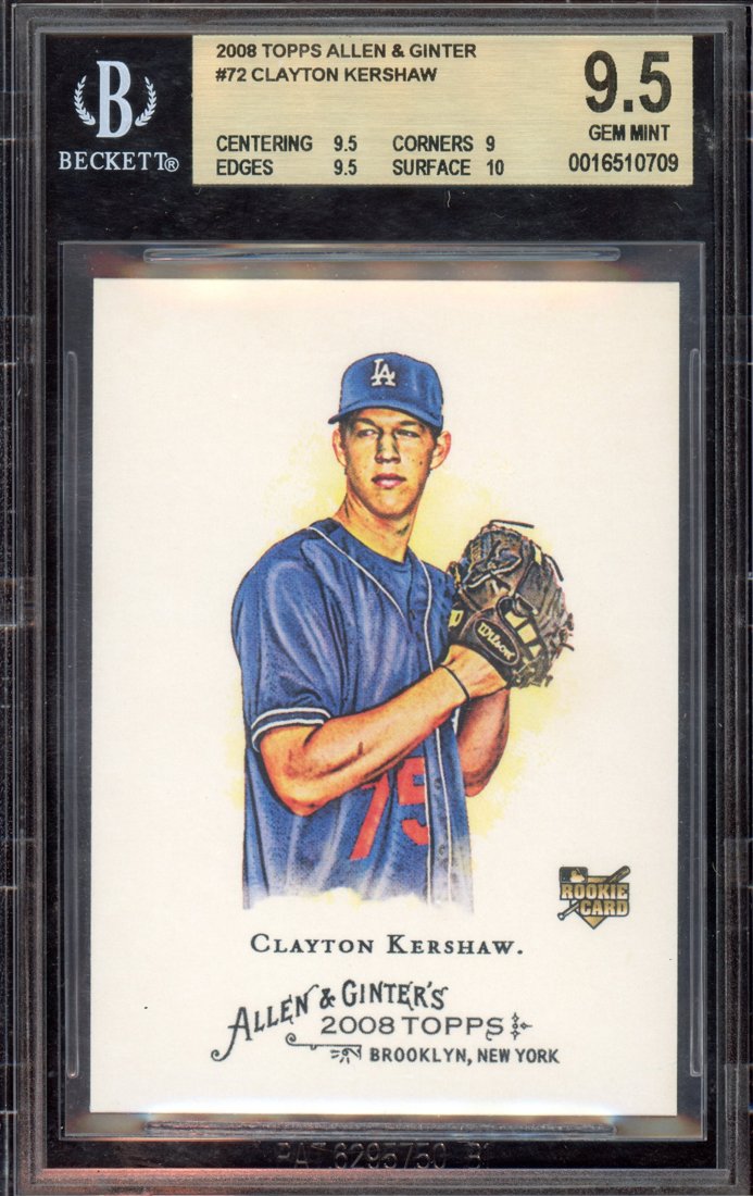 2008 Topps Allen & Ginter Clayton Kershaw #72 front