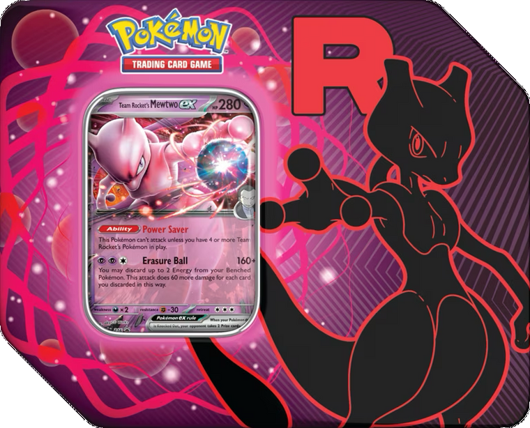Pokémon Team Rocket Tin front