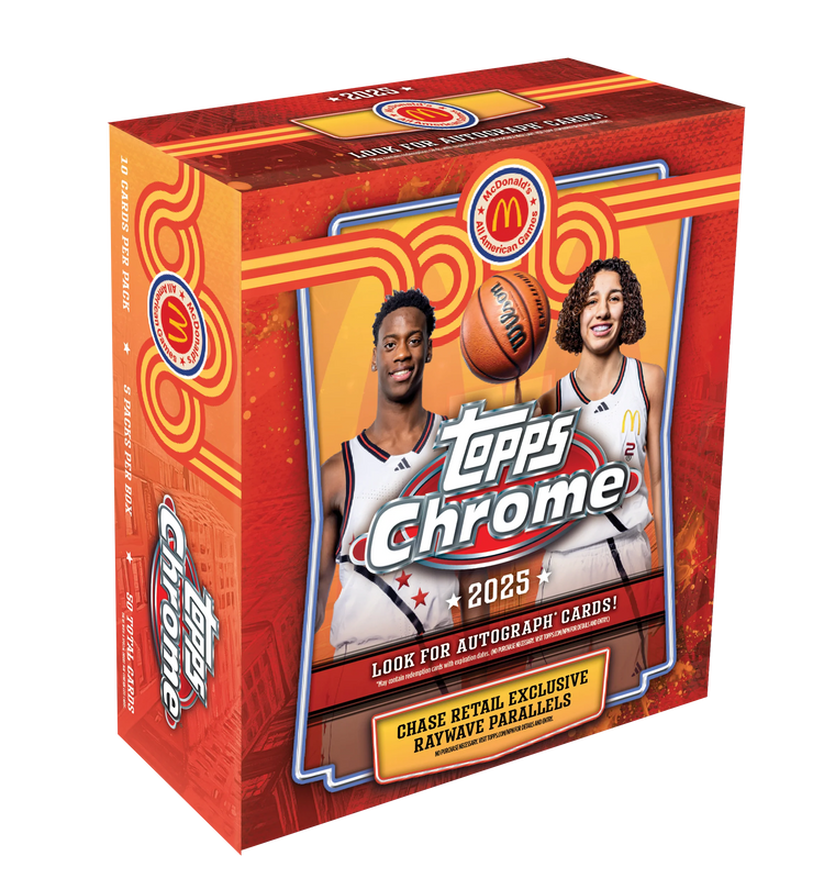 2025 Topps Chrome® McDonald’s All-American Basketball - Mega Box front