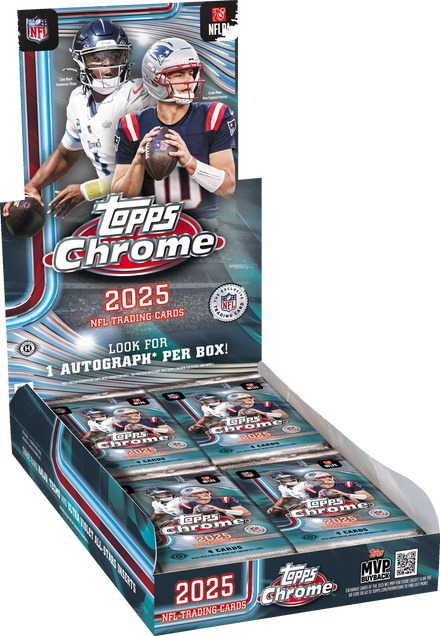 2025 Topps Chrome Football Hobby Box