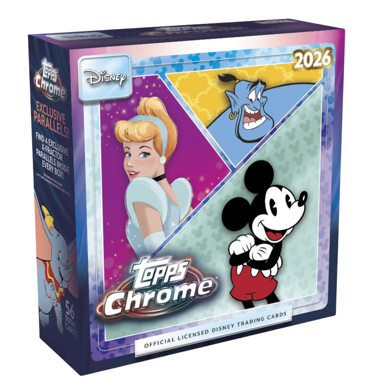 2026 Topps Chrome Disney Mega Box front