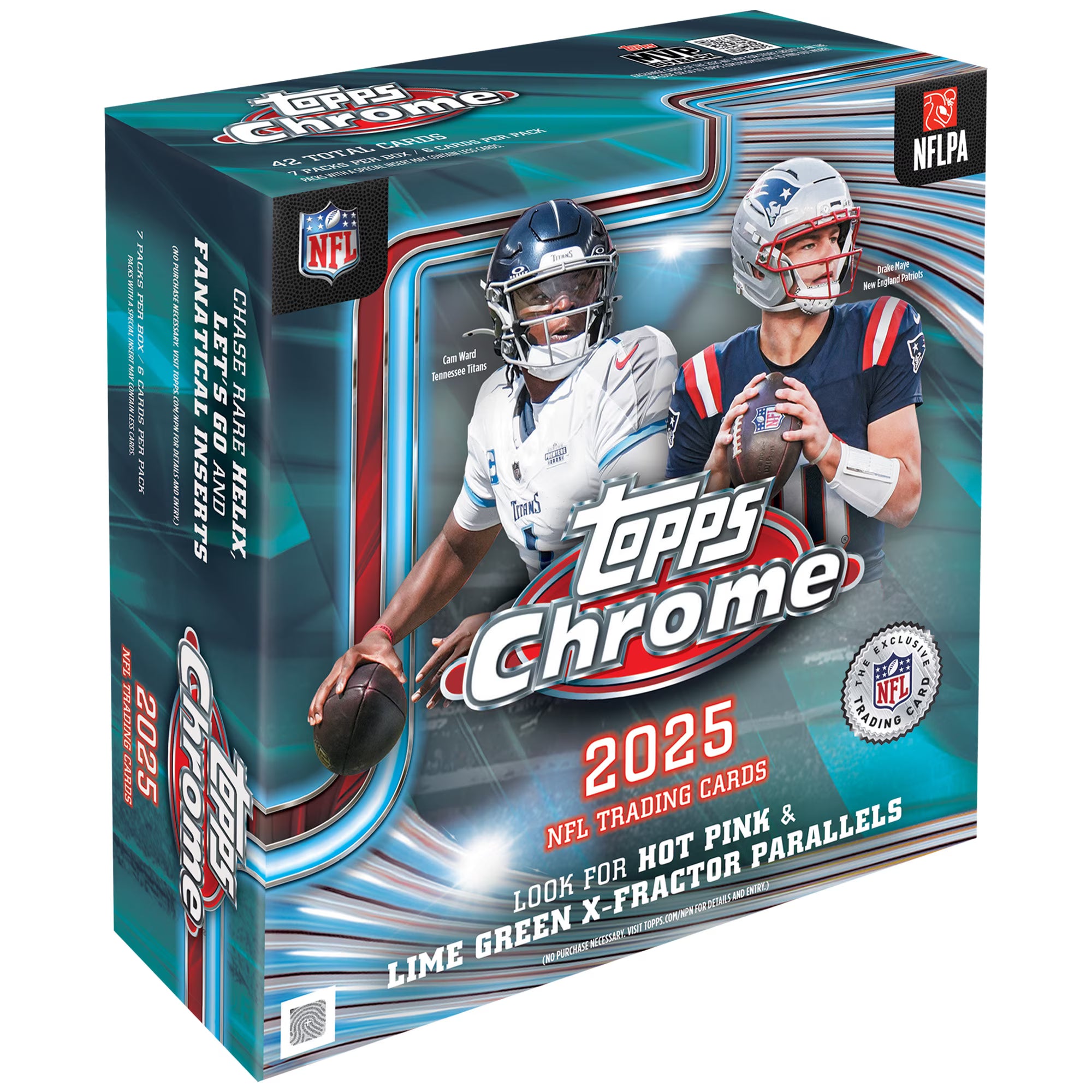 2025 Topps Chrome Football - Factory Sealed - Mega Box