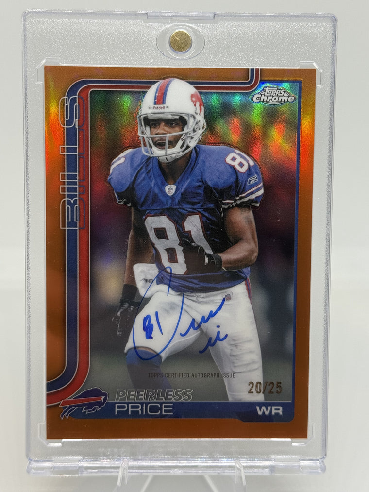 2025 Topps Chrome #CLA-PPR Peerless Price Chrome Legends Autographs /25 front