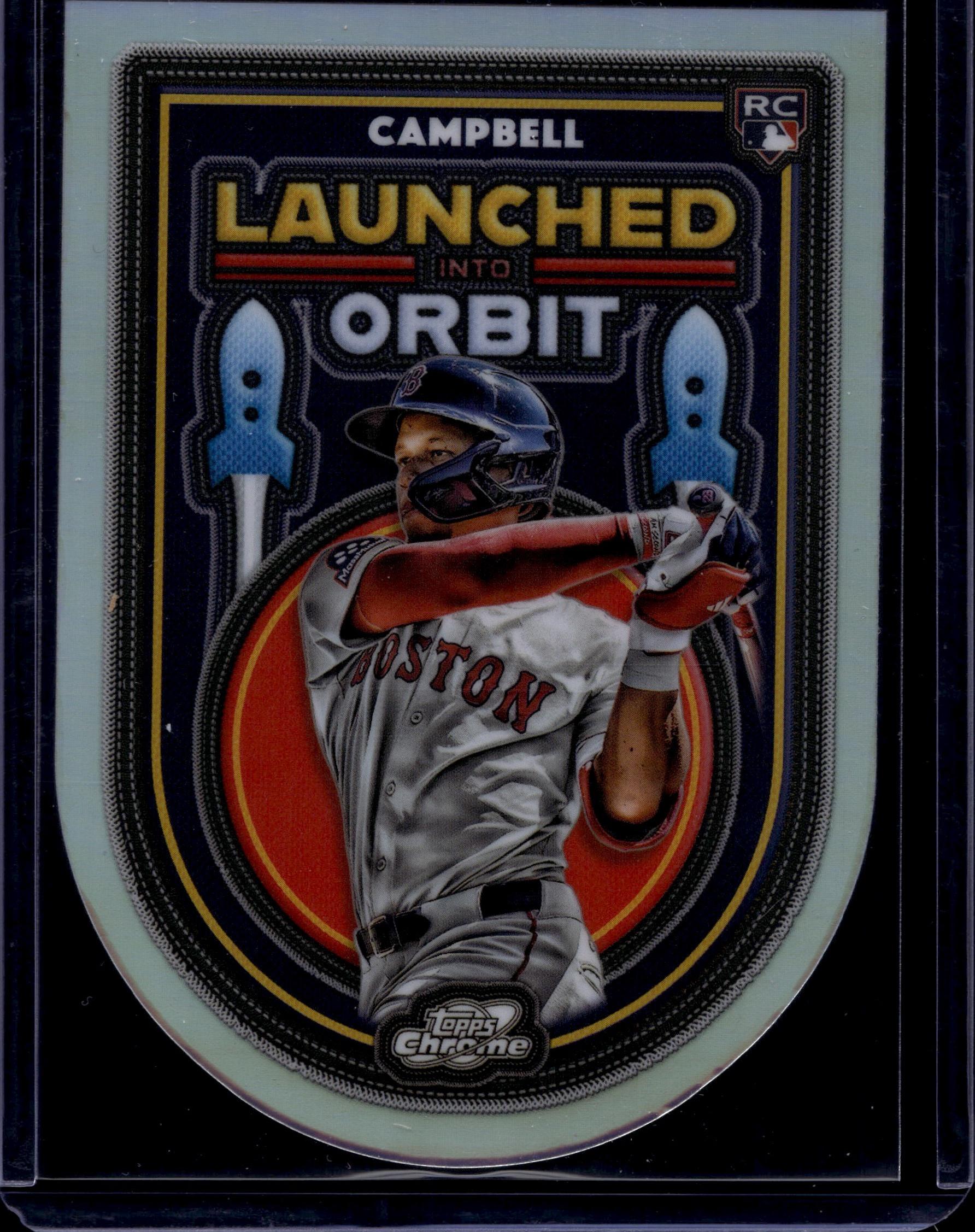 2025 Topps Chrome Cosmic #LIO-50 Kristian Campbell Launched into Orbit