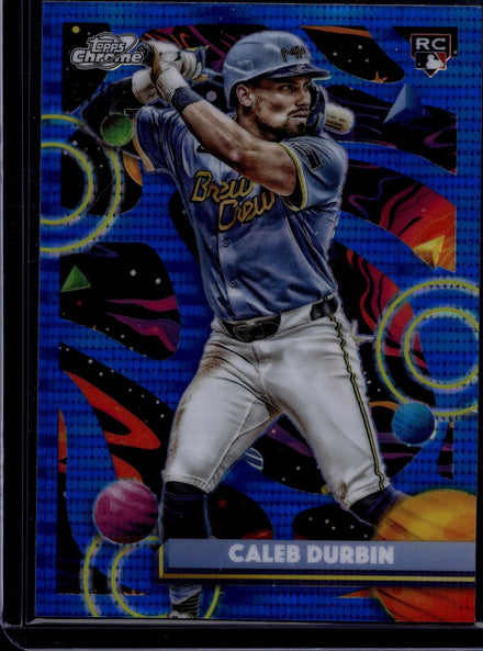 2025 Topps Chrome Cosmic #197 Caleb Durbin Blue Moon Refractor #/99