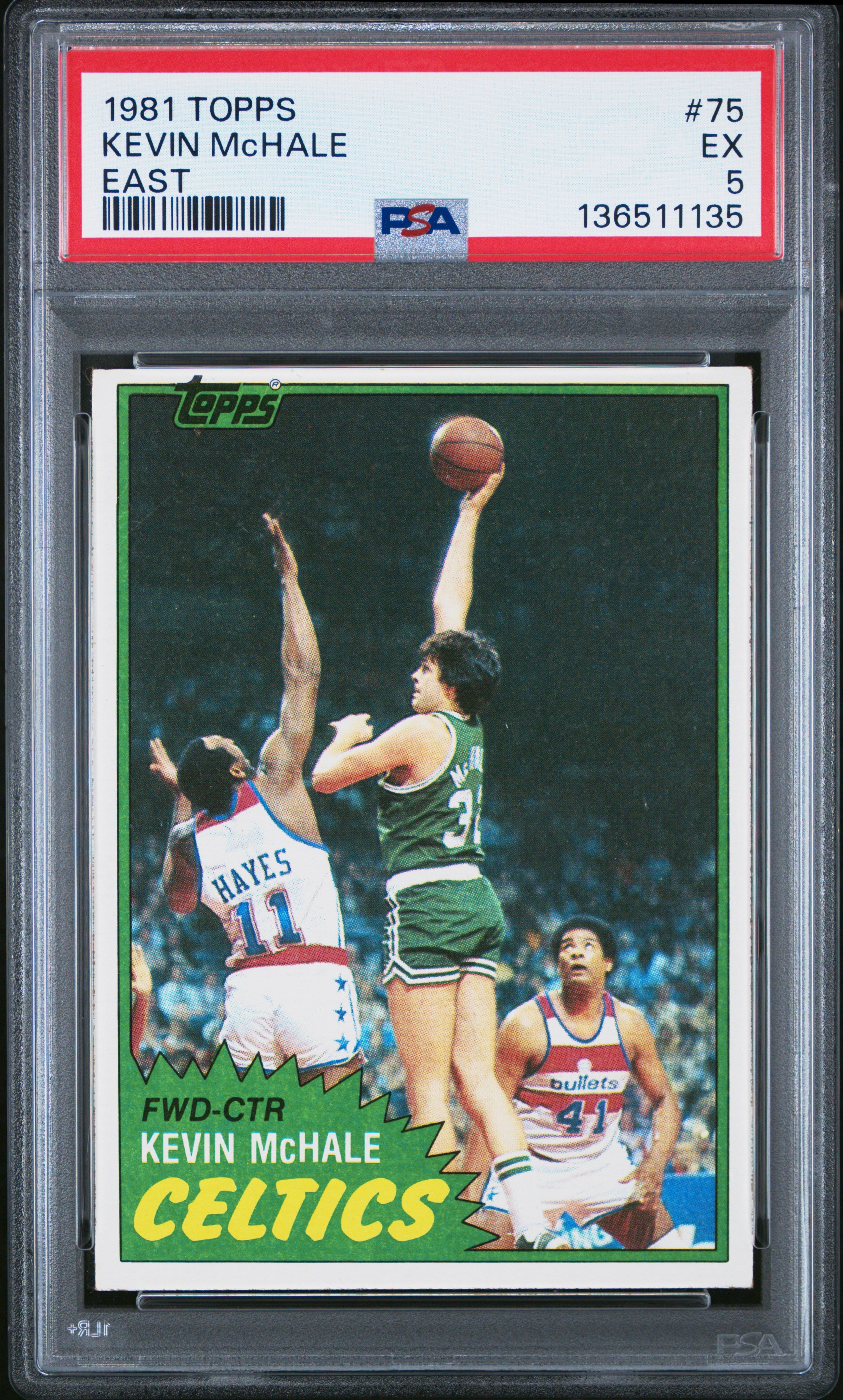 1981-82 Topps #E75 Kevin McHale PSA 5
