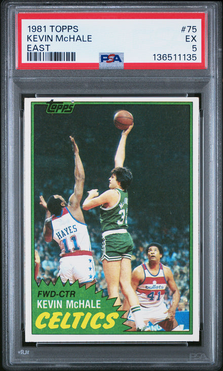 1981-82 Topps #E75 Kevin McHale PSA 5