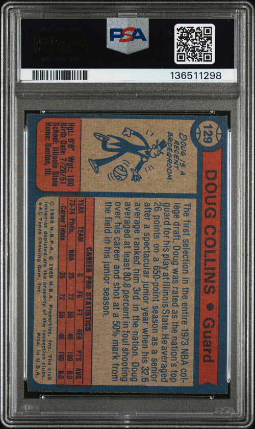 1974-75 Topps #129 Doug Collins PSA 5