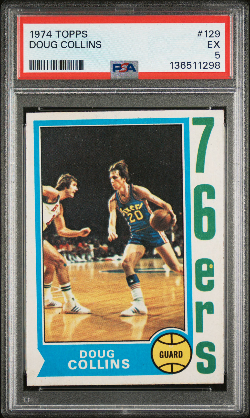 1974-75 Topps #129 Doug Collins PSA 5