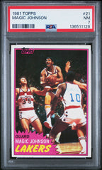 1981-82 Topps #21 Magic Johnson PSA 7