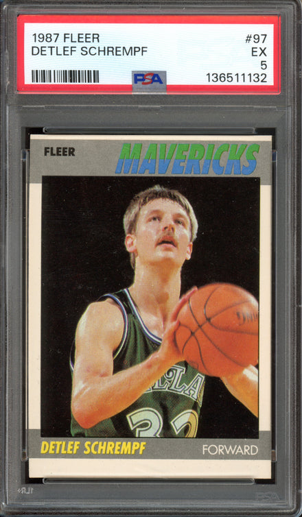 1987-88 Fleer #97 Detlef Schrempf PSA 5