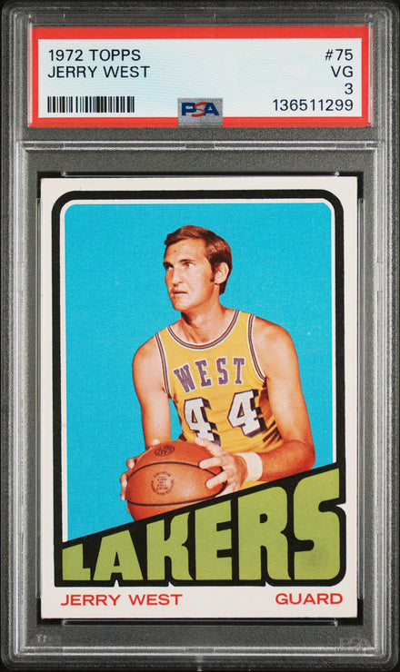 1972-73 Topps #75 Jerry West PSA 3