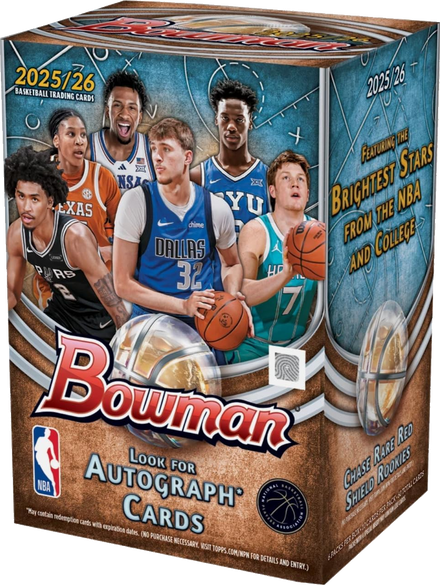 Topps 2025-26 Bowman Basketball Blaster Box