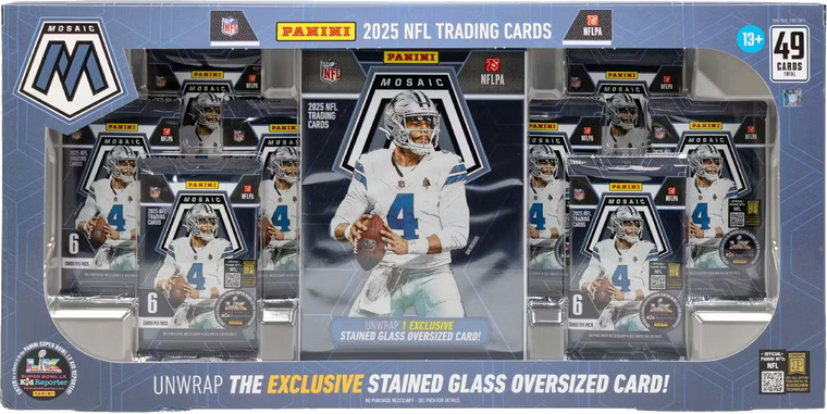 2025 Panini Mosaic NFL Football Costco Exclusive Bundle front