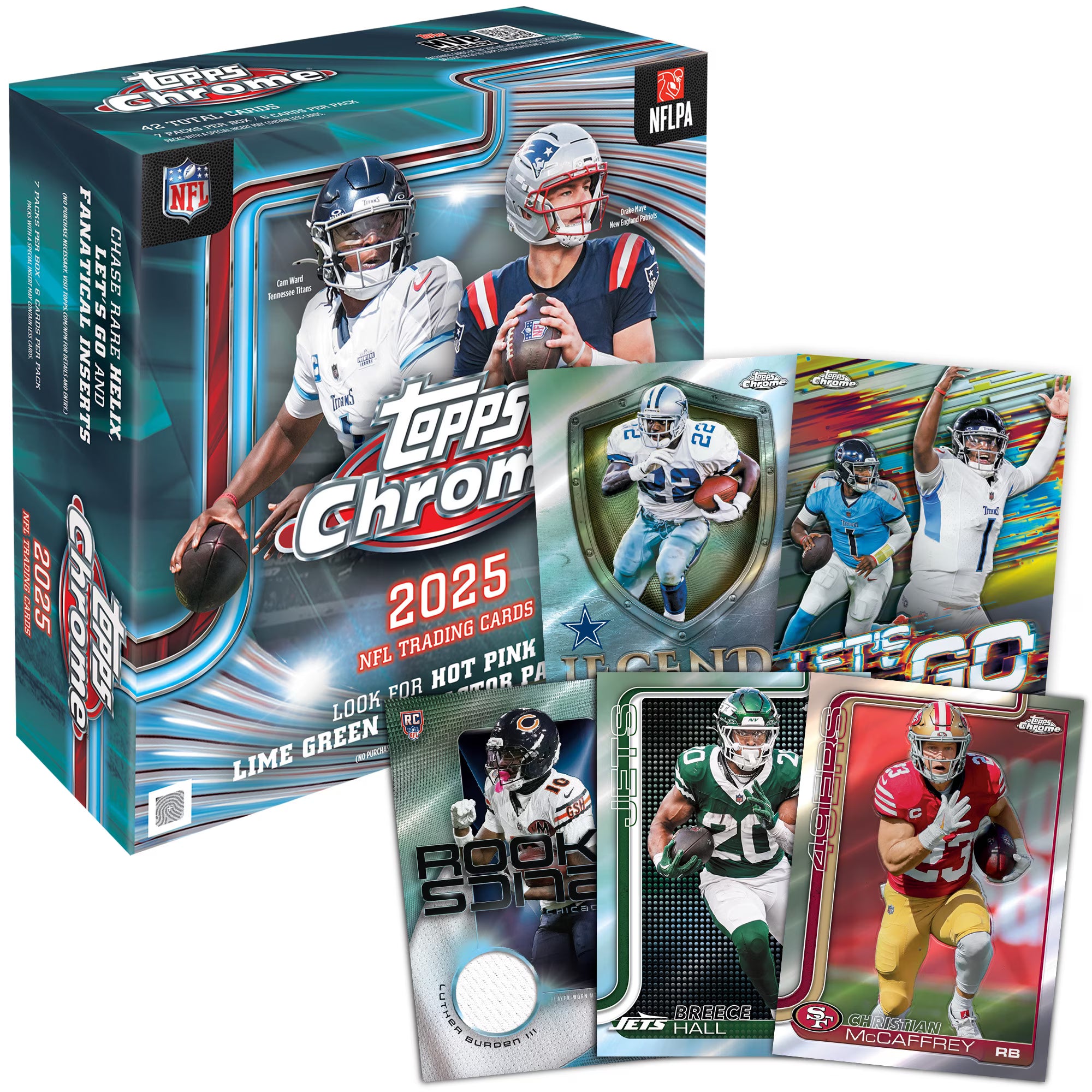 2025 Topps Chrome Football - Factory Sealed - Mega Box