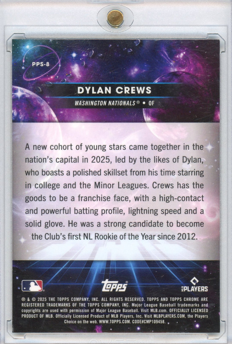 2025 Topps Chrome Sun Dylan Crews #PPS-8 back