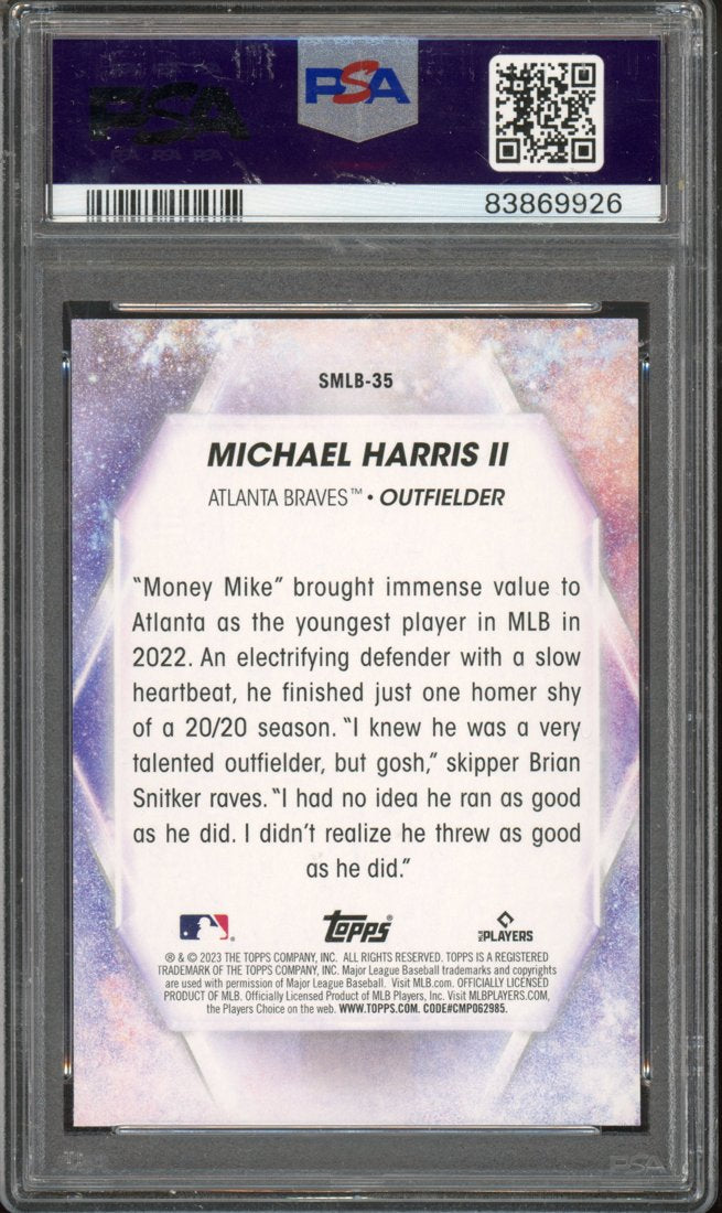 2023 Topps Stars of MLB Michael Harris II #SMLB-35 back