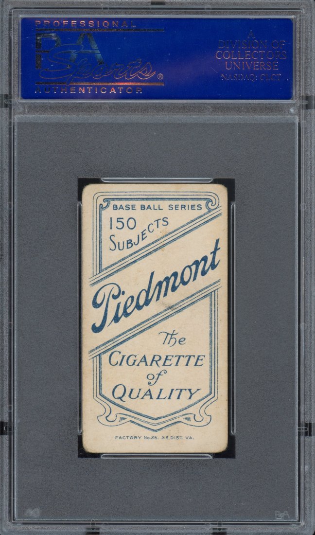 1909 T206 Ty Cobb (back)