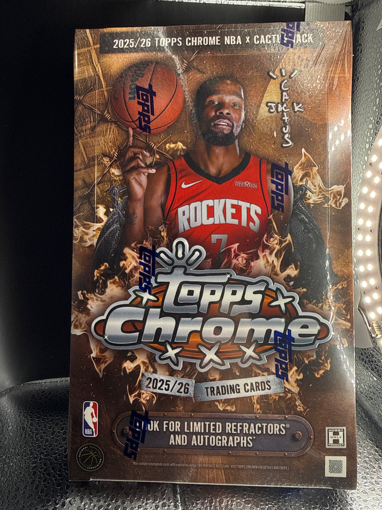 2025/26 Topps Chrome NBA x Cactus Jack Basketball Cactus Jack Hobby Box front