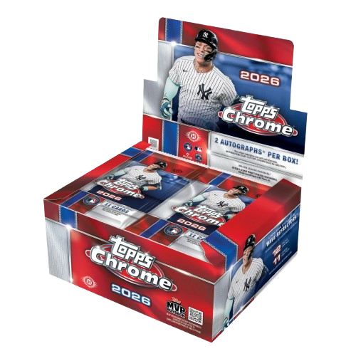 2026 Topps Chrome Baseball Jumbo Box front