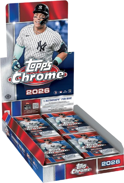 2026 Topps Chrome Baseball Hobby Box front