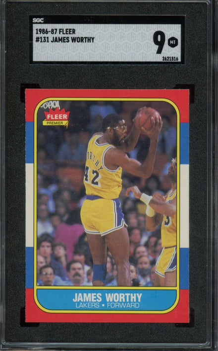 1986 Fleer James Worthy #131
