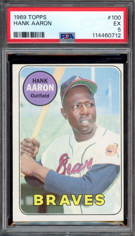 1969 Topps Hank Aaron #100