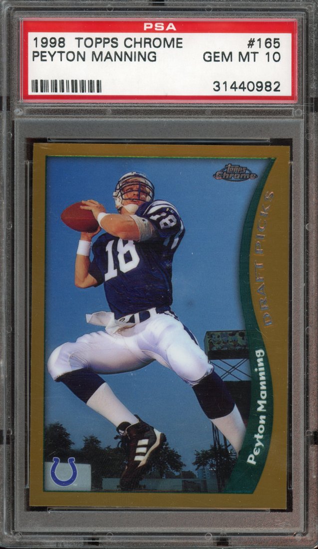 1998 Topps Chrome Peyton Manning #165 front