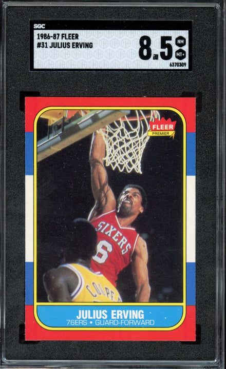 1986 Fleer Julius Erving #31