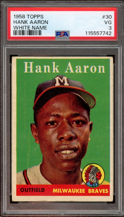 1958 Topps Hank Aaron (front)