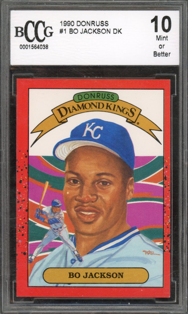 1990 Donruss Bo Jackson #1 Diamond Kings front