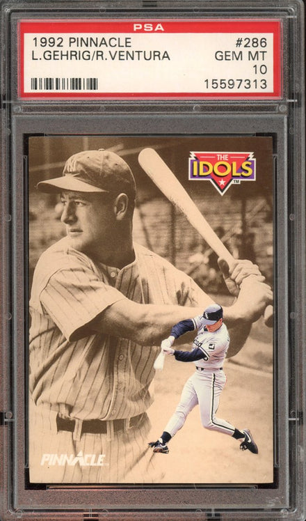 1992 Pinnacle The Idols Lou Gehrig / Robin Ventura #286