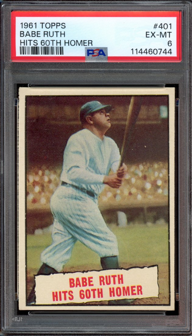 1961 Topps Babe Ruth #401 front