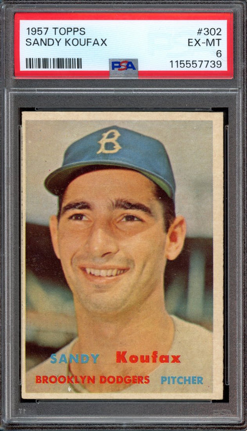 1957 Topps Sandy Koufax (front)